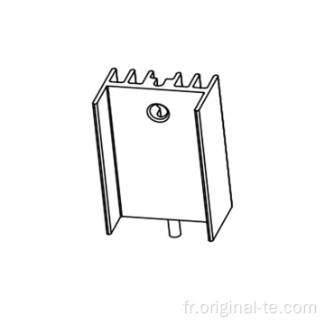 extrusion de dissipateur thermique en aluminium